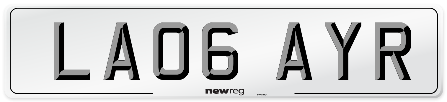 LA06 AYR Number Plate from New Reg